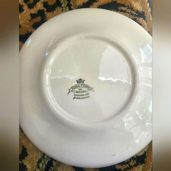 Vintage Mint 20 Pc. Dinnerware Set For 4 MCM '50s Royal China Inc."Tanglewood" - Picture 3 of 7